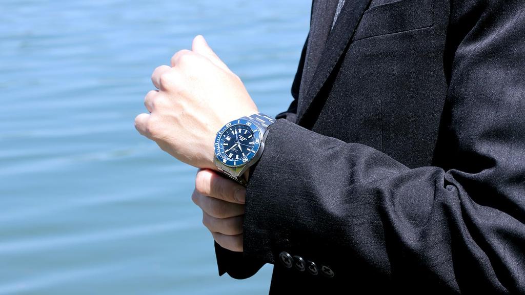 JIOS GMT GMT Made In Automatic Stainless Steel Sapphire Navy Blue DIVER'S104 Diver's Watch, Japan, Men's Watch, Strap, Crystal,