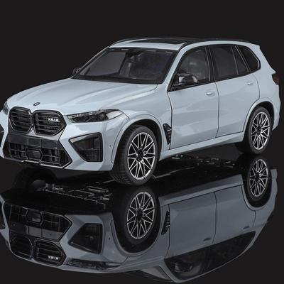 1:18 Large Size X5M Car Model Toy Alloy Body Rubber Tires Slide Forward Shock Absorption Vehicle Models Desktop Ornaments