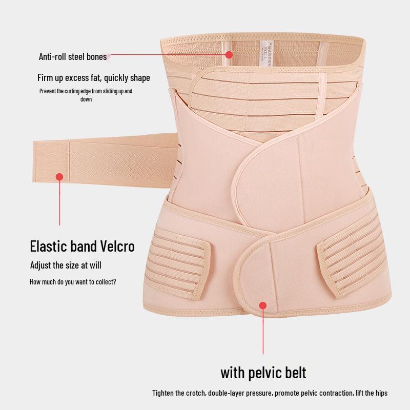 Ultra-Thin Postpartum Abdominal Binder & Waist Trainer for Vaginal/Cesarean Recovery