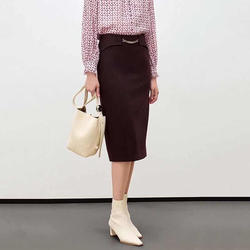 JESSIE Elegant A-Line Midi Skirt XL