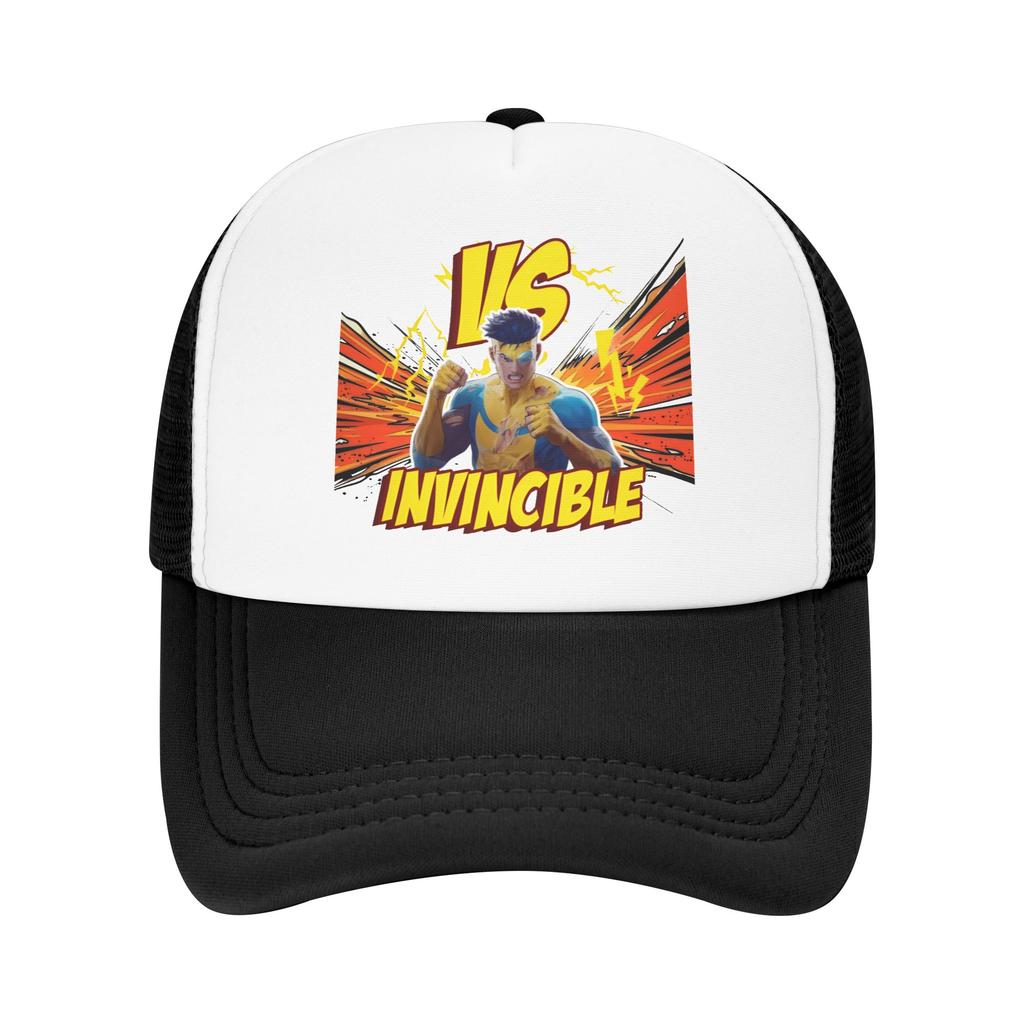 Invincibles VS Vintage Poster Sun Hats Summer Fashion Mesh Hip Hop Hats Breathable Design Baseball Caps Gift