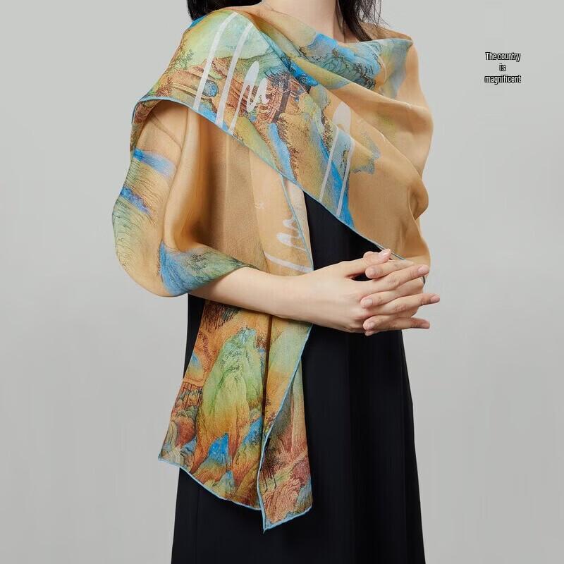 Forbidden City Thousand Miles Silk Scarf Gift Box