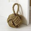 Marseille Monkey Knot Jute Rope Door Stopper Handmade Rope Jute (4 Lbs) - Jute