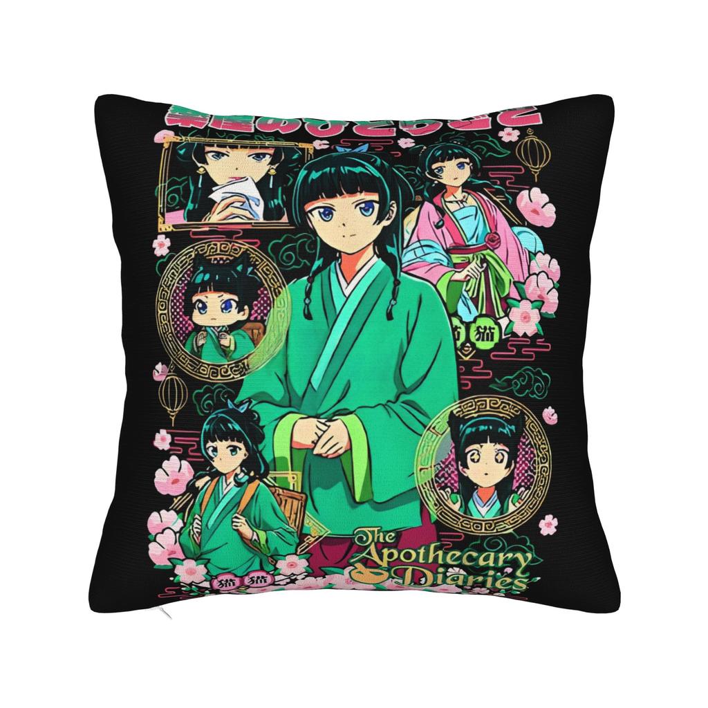 Soft The Apothecary Diaries Maomao Pillowcase Polyester Cushion Cover Decor God of Disease Anime Pillow Case Cover Home Zipper