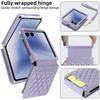Luxury Styly PU Leather Phone Case with Wrist Strap Compatible with Galaxy Z Flip 7 Flip6 Flip5 Flip 4 Case with Bank Card Slot