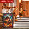 2D Flat, 2D Flat Autumn Pumpkin Bird Thanksgiving Garden Flag_3-28x40 Inch Outdoor Garden Flag Double-sided Home Decoration Courtyard Decoration Outdo
