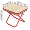 Portable Outdoor Folding Chair Picnic Fishing Beach Camping Travel Lightweight Stool Compact Seating for Self-Driving Camping