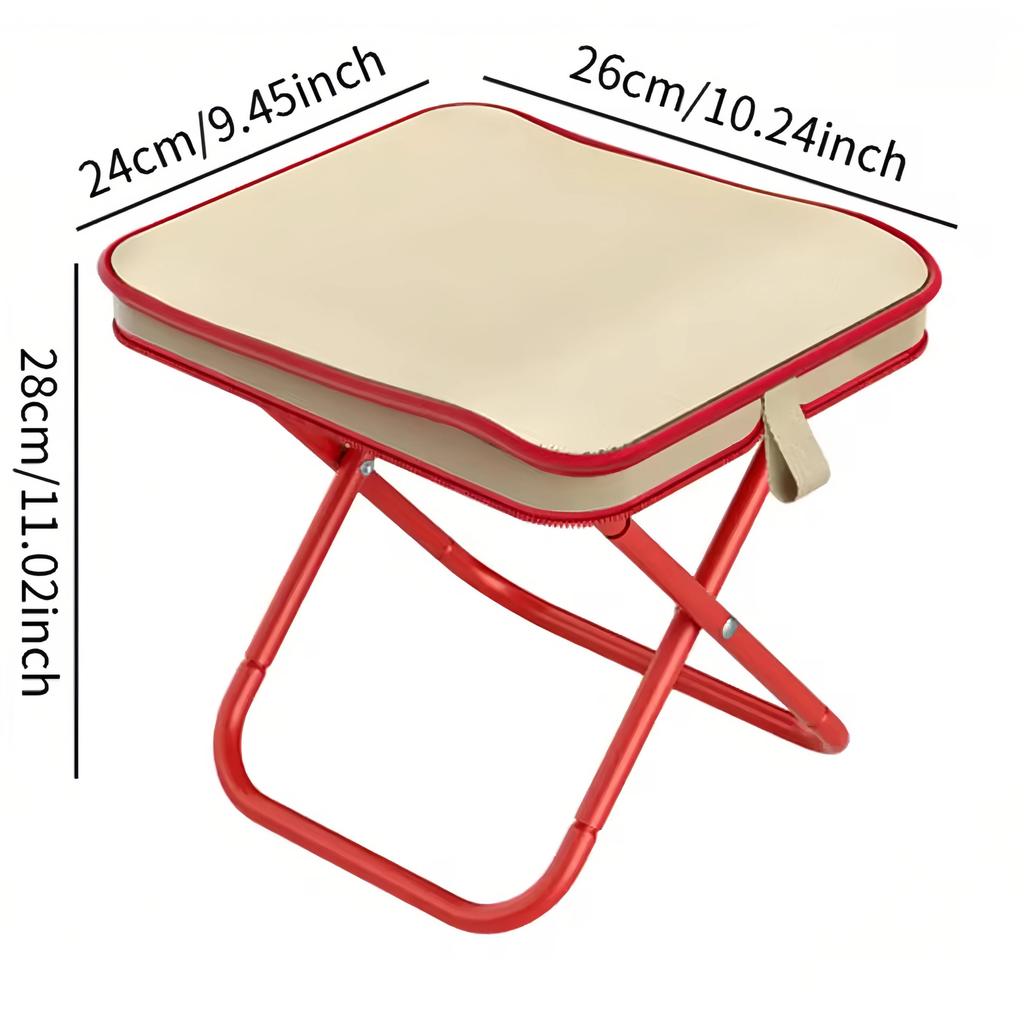 Portable Outdoor Folding Chair Picnic Fishing Beach Camping Travel Lightweight Stool Compact Seating for Self-Driving Camping