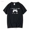 I Paused My Game To Be Here Play 5 Funny PS5 Station Gamer T Shirt Vintage Washed Versatile Stretched Unisex Homme Fashion