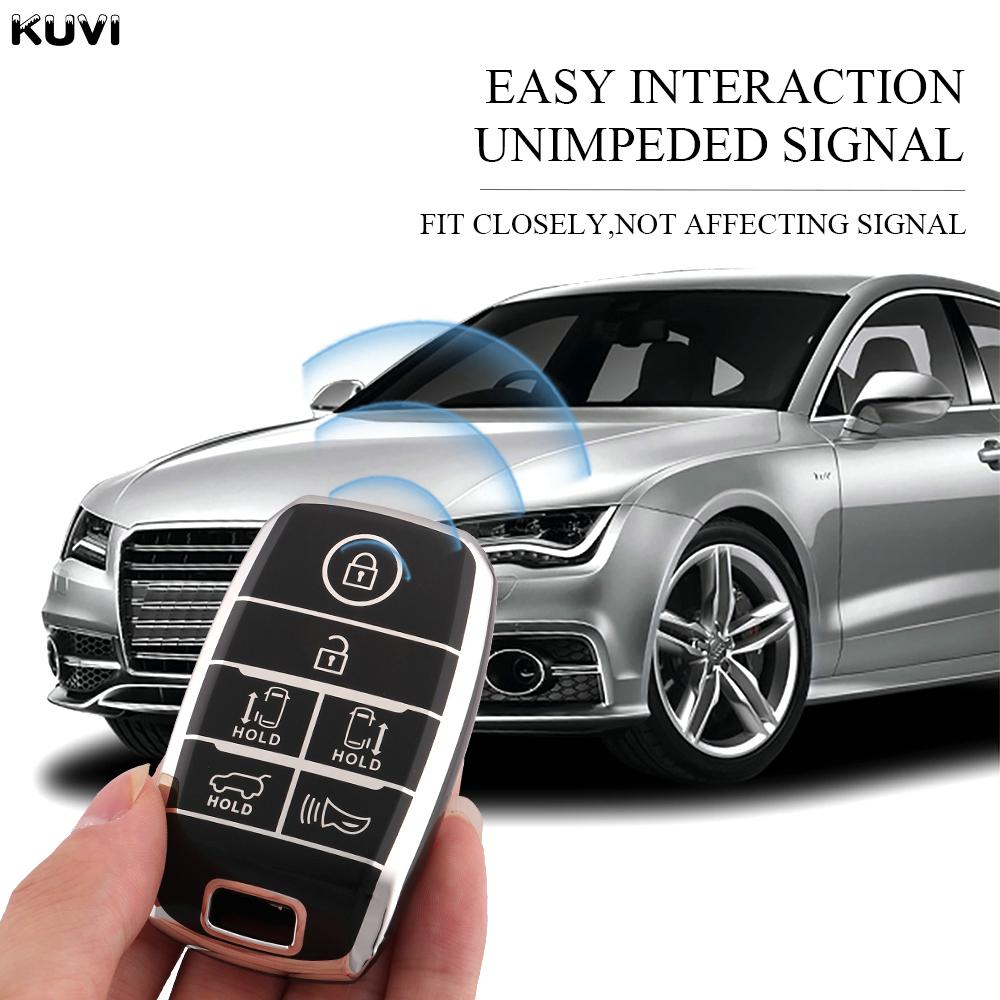 6 Buttons New Tpu Car Remote Key Case Cover Shell For Kia Sedona Grand Carnival Sorento L580 Keyless Protected Fob Accessories