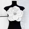 Multi Layer Soft Fabric Large Flower Brooch Stylish Breastpin for Dresses and Tops Floral Shaped Corsage Party Accessory