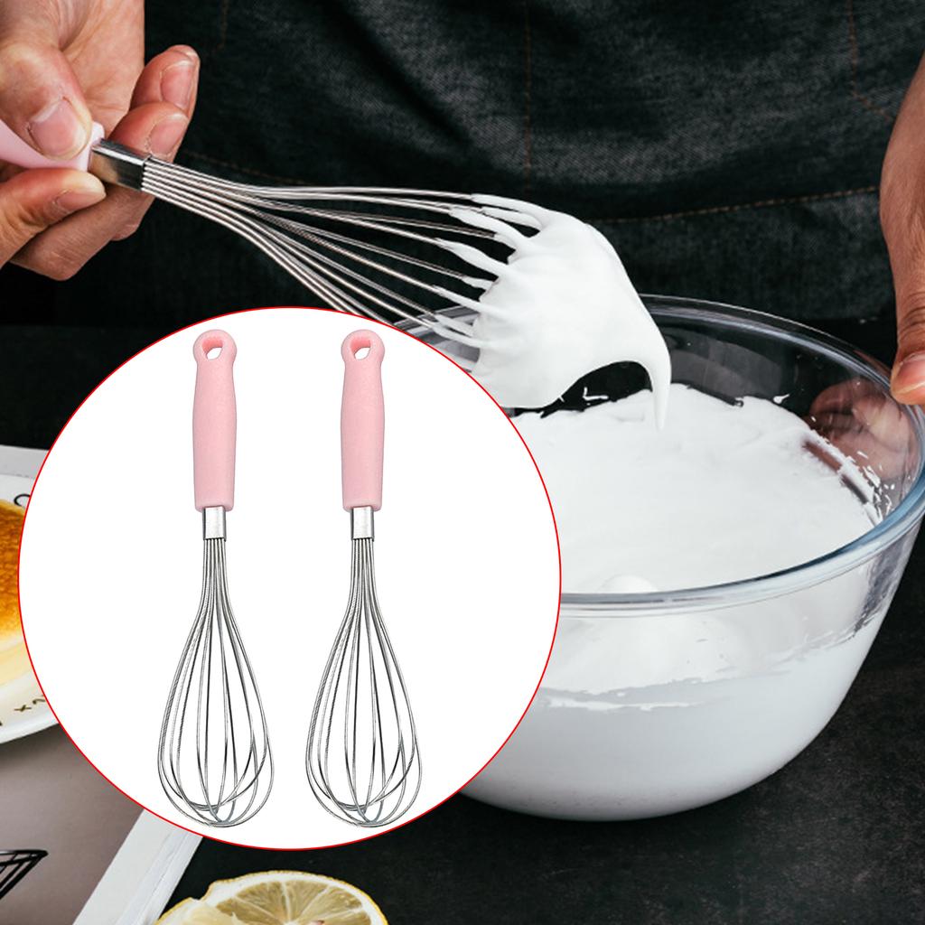 Easy to Clean Stainless Steel Whisk Manual Baking Mixing Tool for Cooking with Durable Stainless Steel Construction