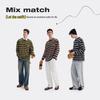 NVG·YOUNG Men's Casual Striped Cotton Long-Sleeve T-Shirt