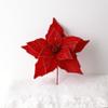 High-grade Simulation Christmas Flower Vibrant Colors Festive Glitter Flower  Party