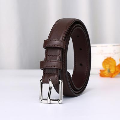 Japan And Korea Sweet Lady Style Leather Belt Women'S First Layer Cowhide Jeans Decorative Belt Pin Buckle Versatile Belt