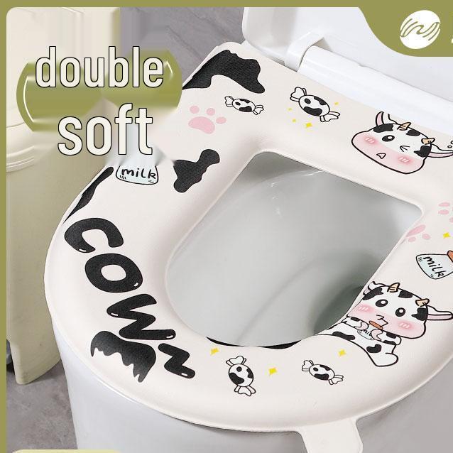 Newcomer Waterproof Toilet Seat Cushion - Universal Fit, All Seasons, Cute Design