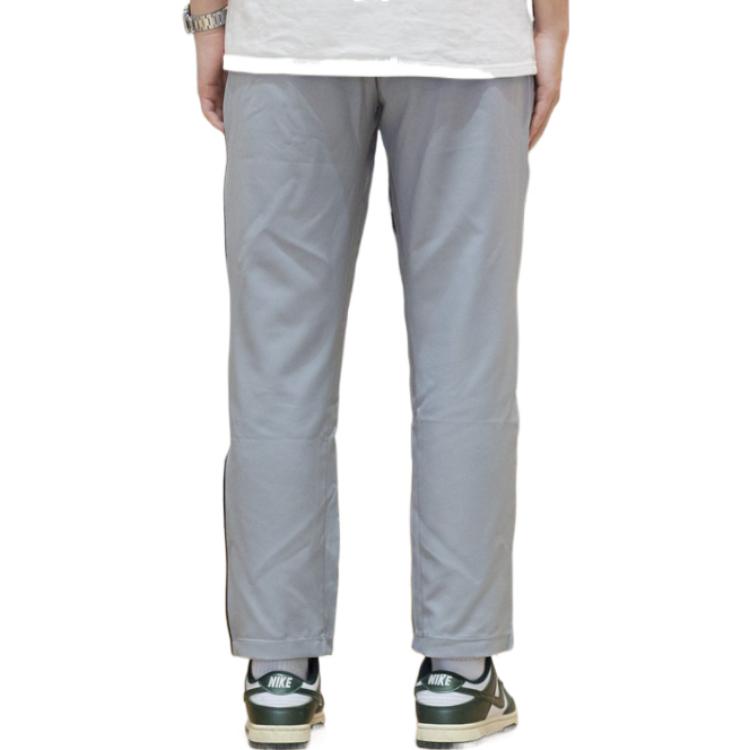 Nike Dri-FIT Solid Logo Gerades Bein Atmungsaktive Strick-Sporthose Herren Unterteile Grau DM6627-073