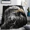 Eagle Print Flannel Blanket, High Quality Comfortable for All Seasons, Home Decor, Warmth and Comfort, Perfect for Christmas Gifts