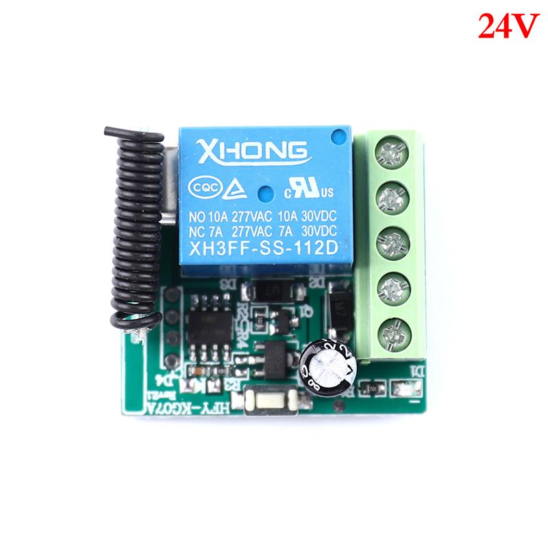 433 Mhz Wireless Remote Control Switch DC 12V 1CH Relay 433Mhz Receiver Module For Learning Code Transmitter Remote