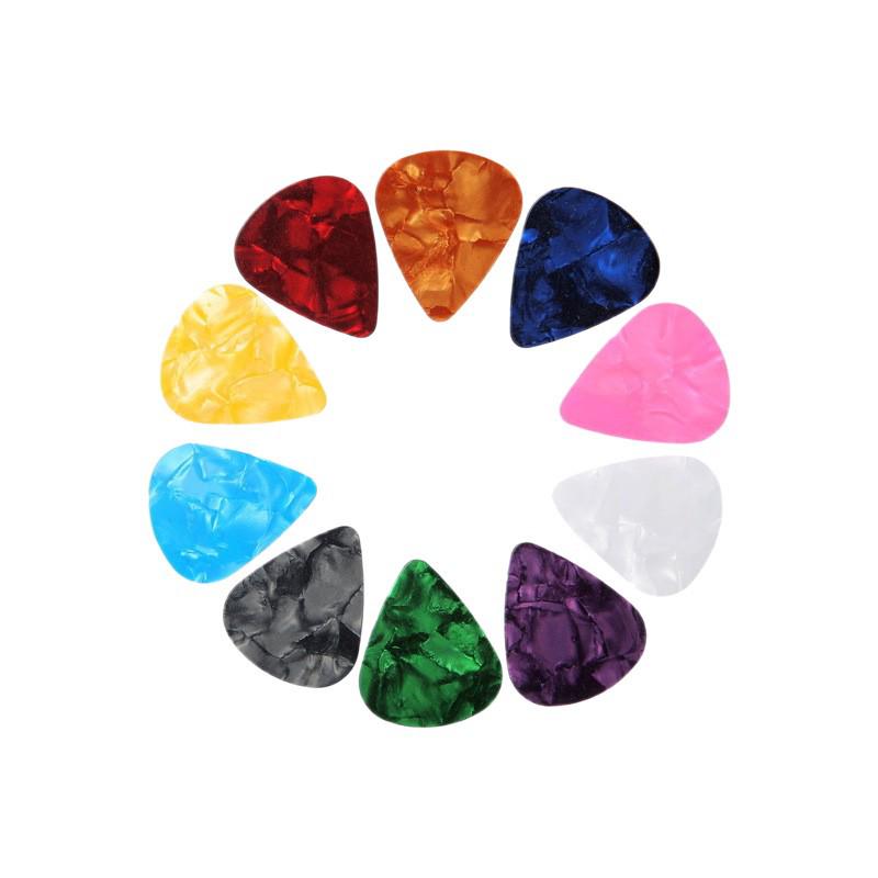 Celluloid & ABS Guitar Plectrums: 0.46, 0.71, 0.96, and Metal Picks