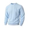New Sweatshirt Versatile Long Sleeve Solid Color Round Neck Pullover Jacket Top