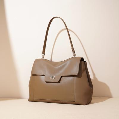2025 New Shoulder Bag, High-end Niche Design, Leather Women's Bag, Simple Commuting Fashion, Large-capacity Handbag