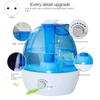 Cool Mist Air Humidifier 2.5L Quiet Ultrasonic Humidifiers for Bedroom & Large Room-Adjustable-360° Rotation EU Plug A