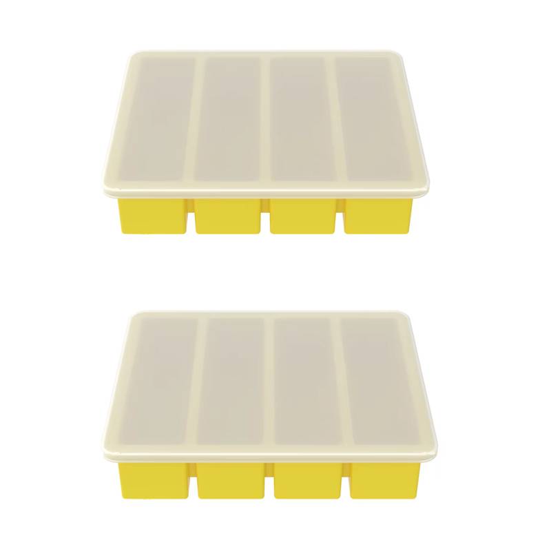 Ice Tray Rectangular Ice Mold Silicone Ice Tray Tray Ice Ice Making Tools Beer Drink Coffee Supplies Kitchen Accessories