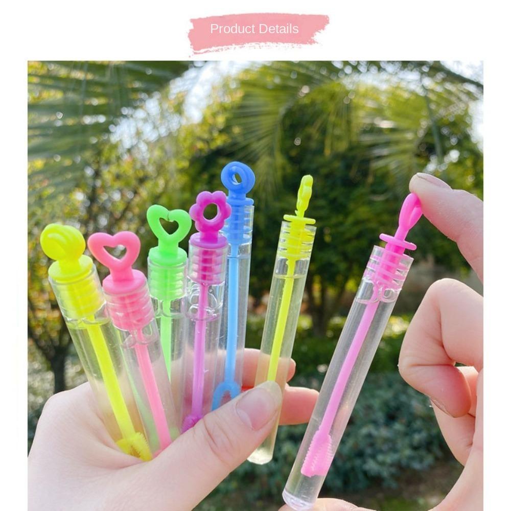 

Mini Soap Water Bottles Not Easily Broken Bubbles Stick Hot Sale Love Heart Wand Tube Party Decor