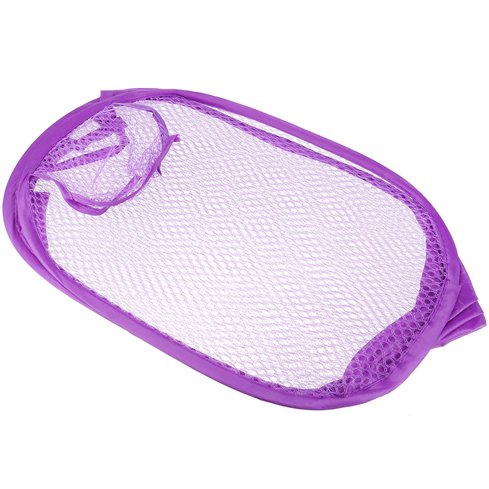 Складная сетчатая корзина для белья Pop Up, прочная, для хранения в шкафу, корзина для грязной одежды, дышащая ткань, контейнер для хранения игрушек фиолетовый