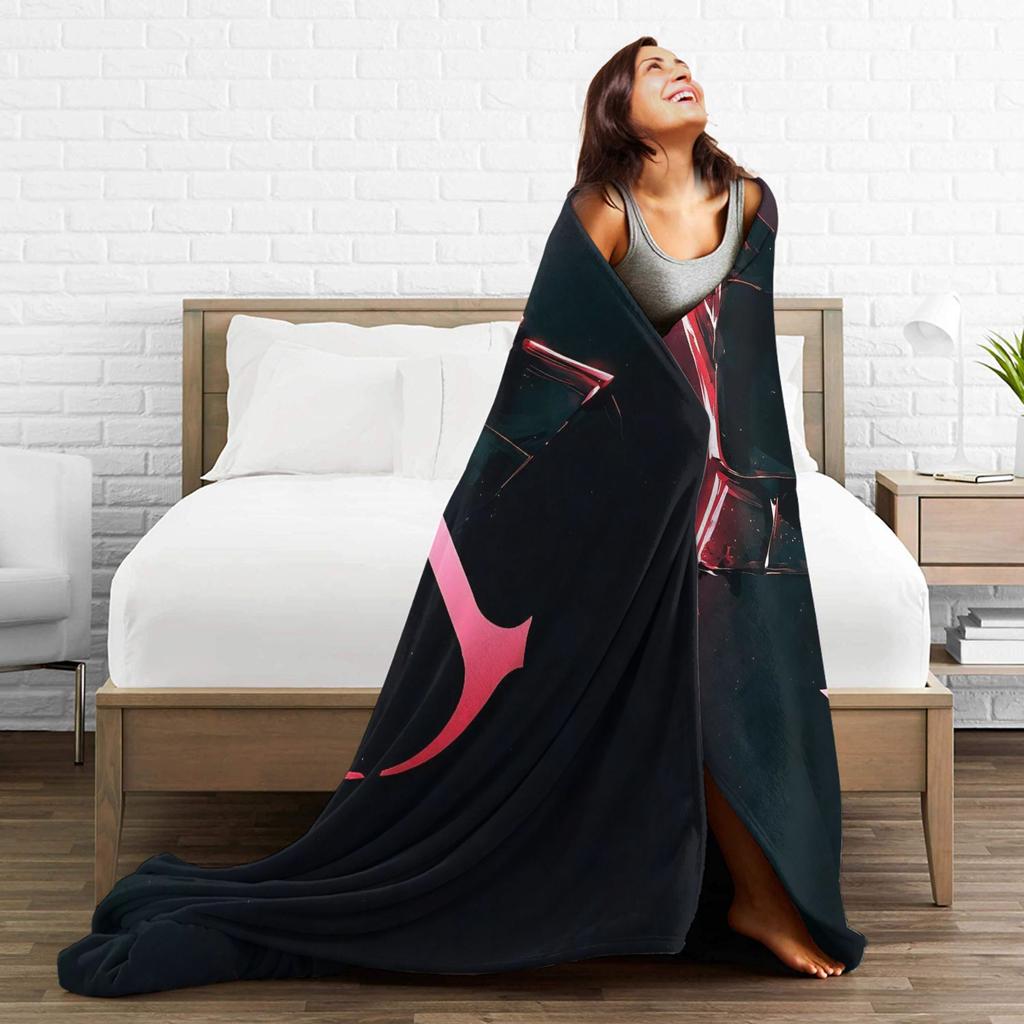 Assassins Creed Shadows Super Weiche Decken Kinder Plüsch Bettwäsche Überwürfe Mode Sofa Sessel Flanell Tagesdecke Schlafsofa Abdeckung