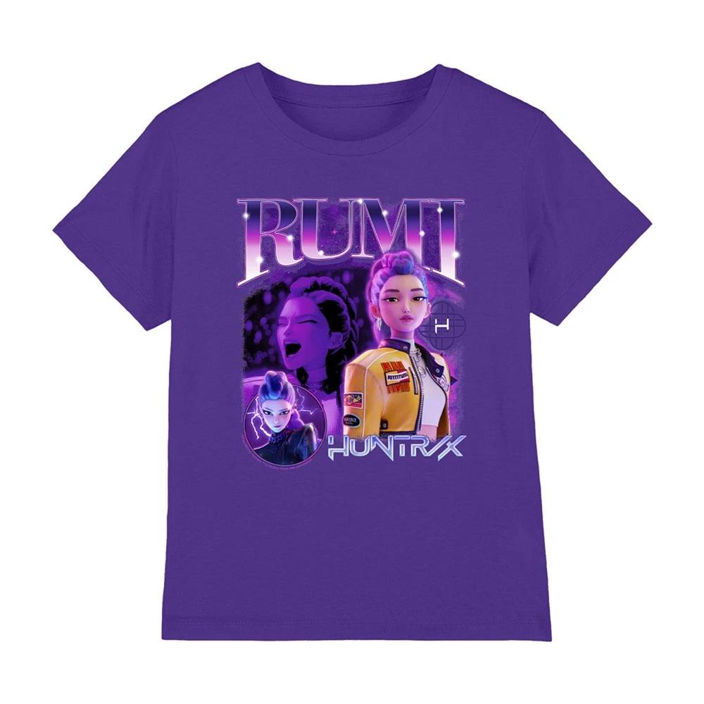 K-Pop Demon Hunters - Huntrix Huntr/X Rumi Bootleg Kids T Shirt, Purple 150