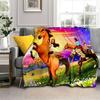 Coperta Cartoon Spirit a Cavallo con Cavalli Liberi, Morbida Coperta Plaid per Casa Camera da Letto Letto Divano Picnic Viaggio Ufficio Coperta per Bambini