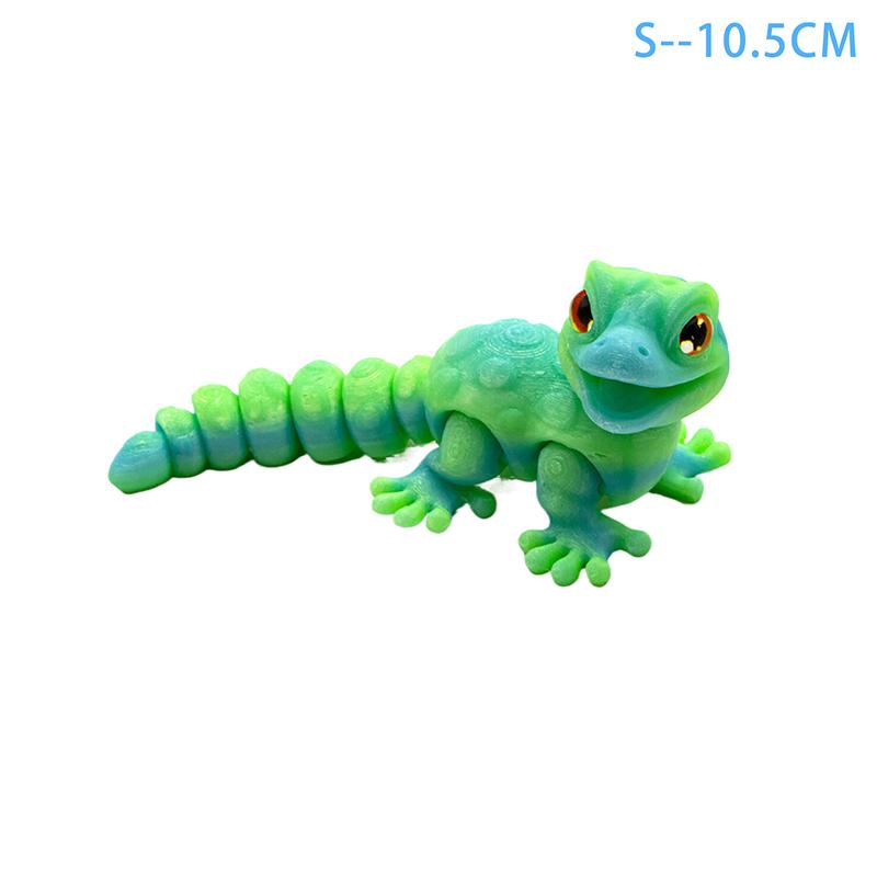 

3D Печать Имитация Глаз Фигурки Хамелеонов Многосуставные Подвижные Украшения Домашние Аксессуары Детский Подарок Украшение Гостиной