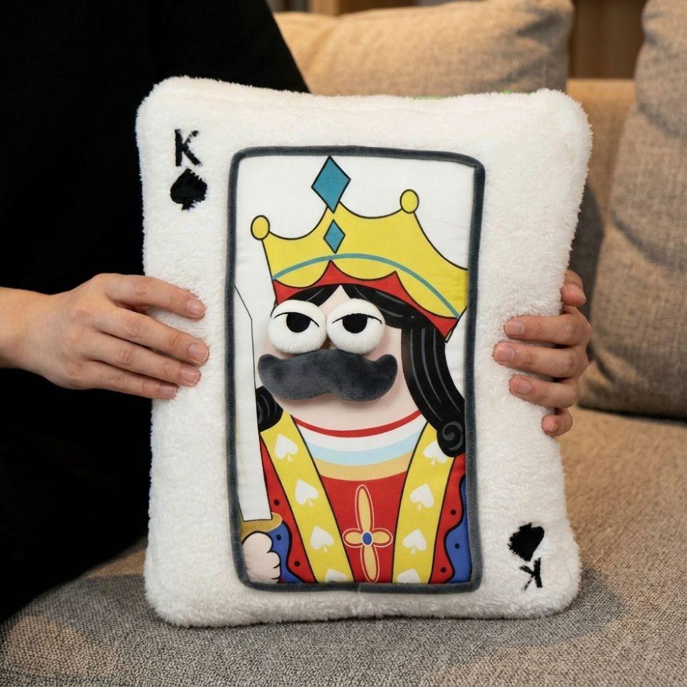 Square Shape Plush Embroidered Pillow Fluffy Texture Patchwork Pillow Holiday Gift