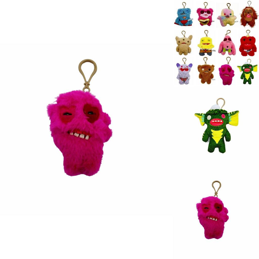 Fuggler Big Teeth Monster Plush Keychain With Cartoon Character For Kids And Decor
