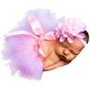 [TradeWind] Baby Newborn Newborn Photo Sleeping Art Costume Photoshoot with Tutu, Pannier, Skirt, and Hairband, Perfect for Commemorative Photos,