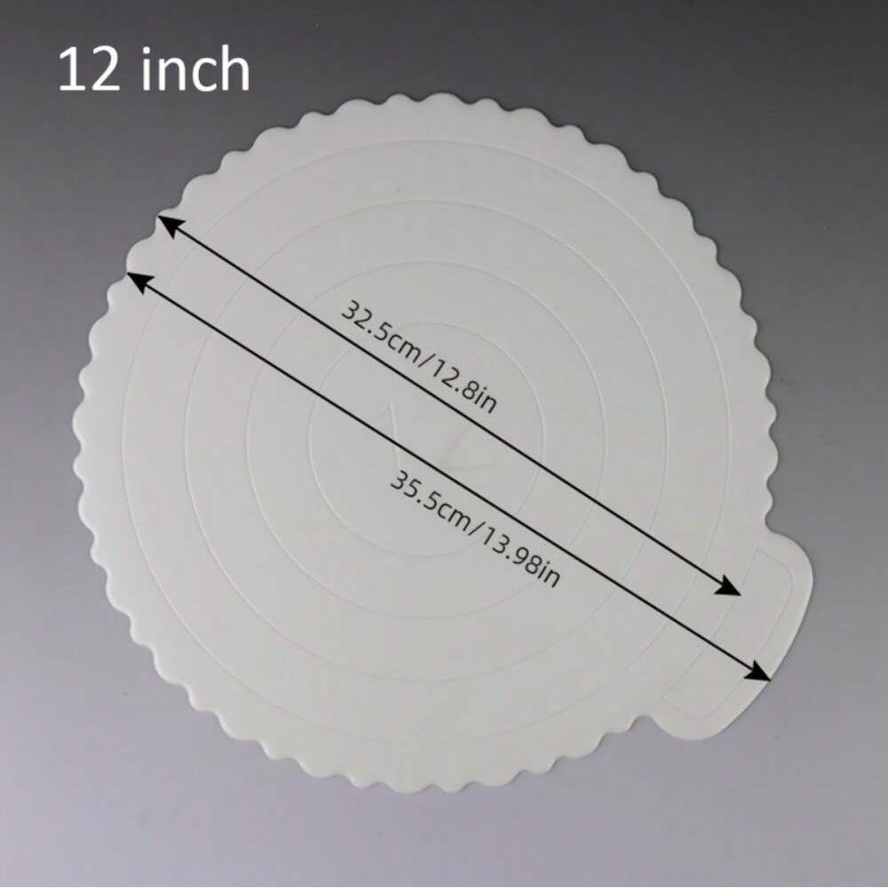 1PC 4/6/8/10/12 Inch Reusable Plastic Cake Base Dessert Tray Smooth Cleaning Birthday Home Baking Party Decoration Pad Food