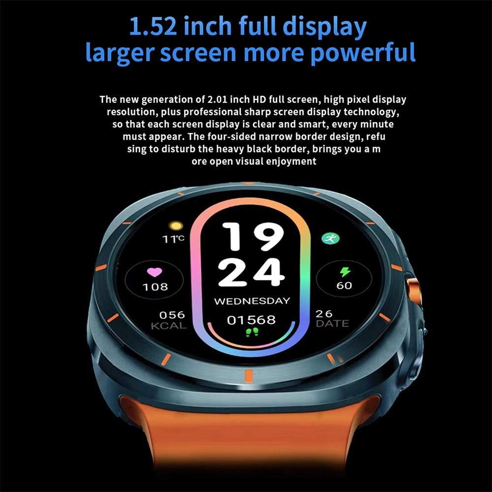 Watch 7 Ultra Bluetooth Call Voice Assistant Heart Rate Monitor 1.52 inch AMOLED Screen Man Woman Smart Watch Gift