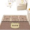 Cartoon Silk Circle Floor Mat Entering The Door, Porch Foot Mat Household Cute Mat Entering The Door, Rubbing Soil And Wear-Resistant Carpet