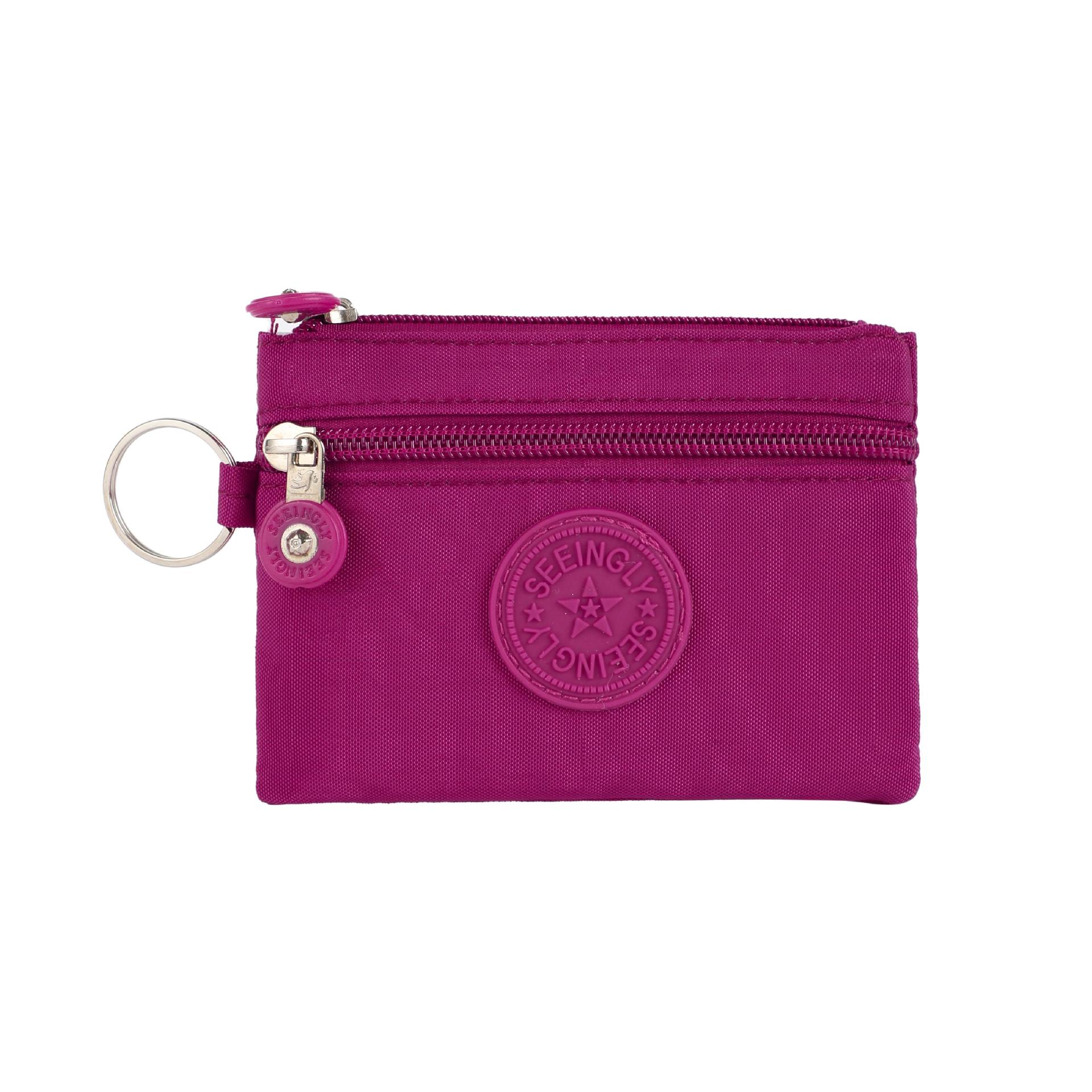 

Маленькие однотонные холщовые сумки для монет для детей с держателем для карт, мужской женский кошелек, сумка для хранения, студенческий автобусный ID, держатель для кредитных карт, кошельки темно-розовый