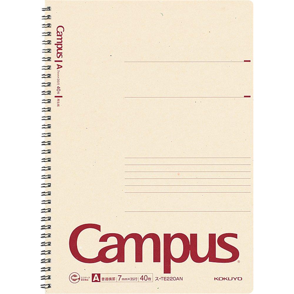 KOKUYO Campus Ring Notebook, A4, Ruled, Su-TE220AN