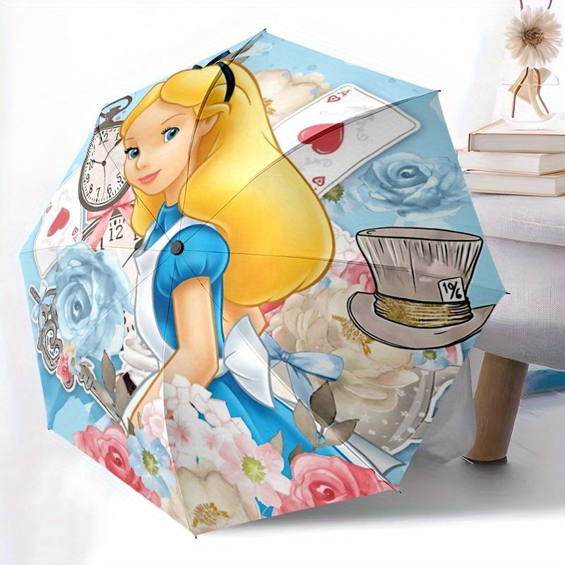 1pc Princess Alice Automatic Opening and Closing Umbrella - Suitable for Various Occasions, Outdoor Activities, Lightweight and Durable Auto
