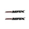 2pcs Car Rear Trunk Emblem Sticker Badge Decoration