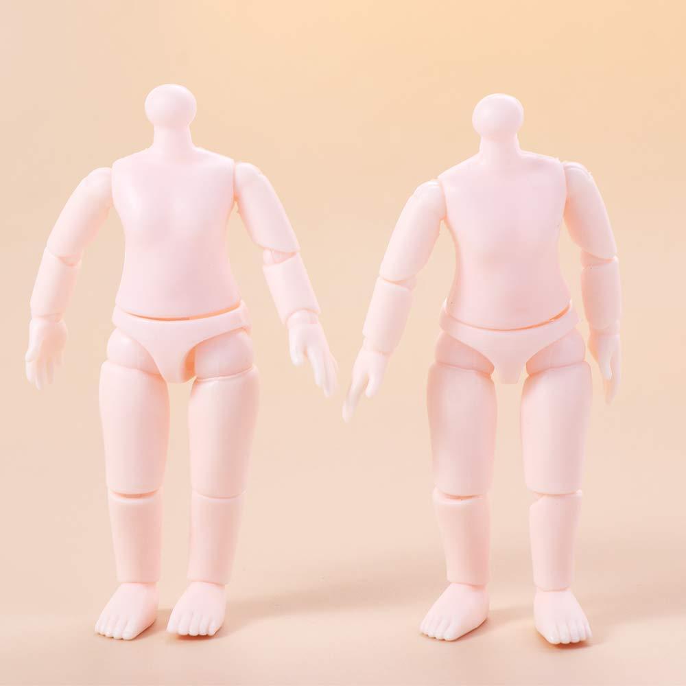 Multi Joints Nude Doll Toys 9.5cm Height Jointed Nude Dolls DIY Toy Doll Body  Gsc Ob11