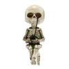 Funny Small Skeleton Fishing Sitter Resin Statues Ornaments for Home Garden Decor
