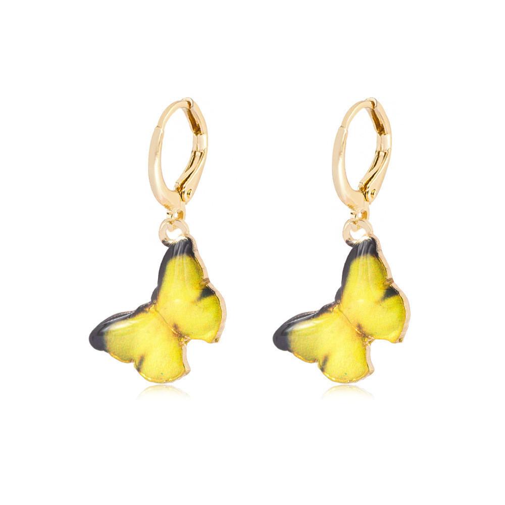 Butterfly Alloy Unique Drop Earrings Fashionable Metal Jewelry Ideal Gifts For