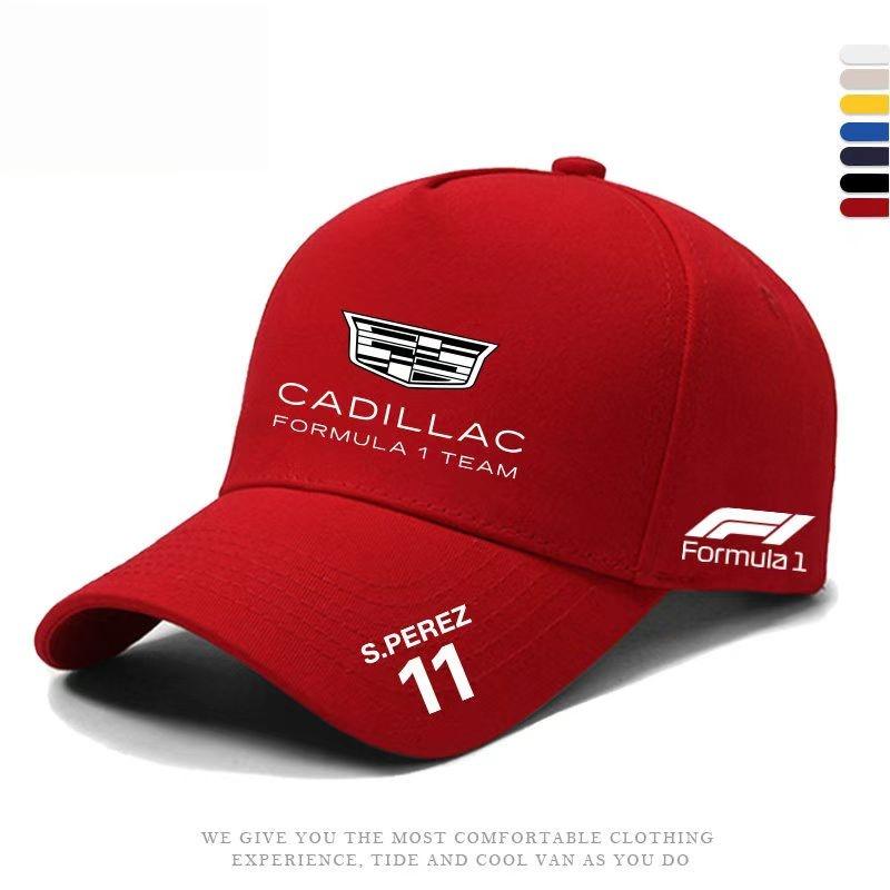 Cadillac F1 Team Formula Racing Duck Tongue Hat, Fan Hat, Outdoor Sports Sunscreen Baseball Hat