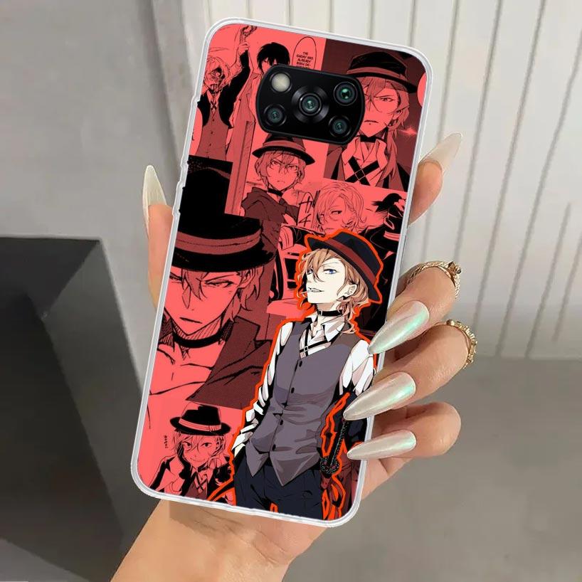 Bungo Stray Dogs Manga Phone Case for Xiaomi Poco X5 X6 X7 Pro F7 Ultra M7 Redmi 15 15C 13 13C 12 12C 10 10A 10C 9 9A 9C 9T Shel