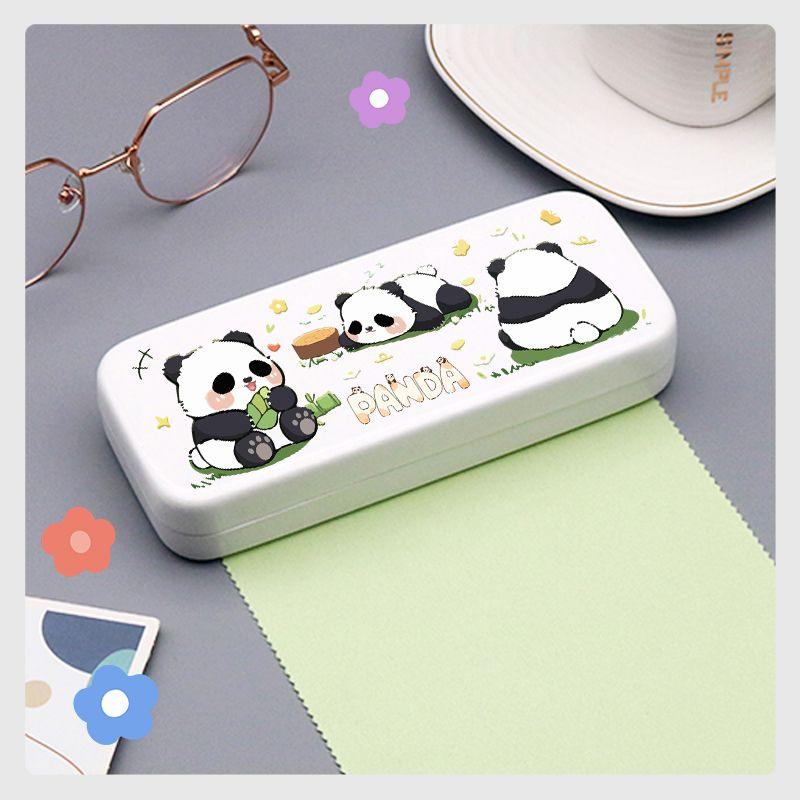 Cute Panda Magnetic Eyeglass Case for Children - High-Quality Design for Children with Myopia
